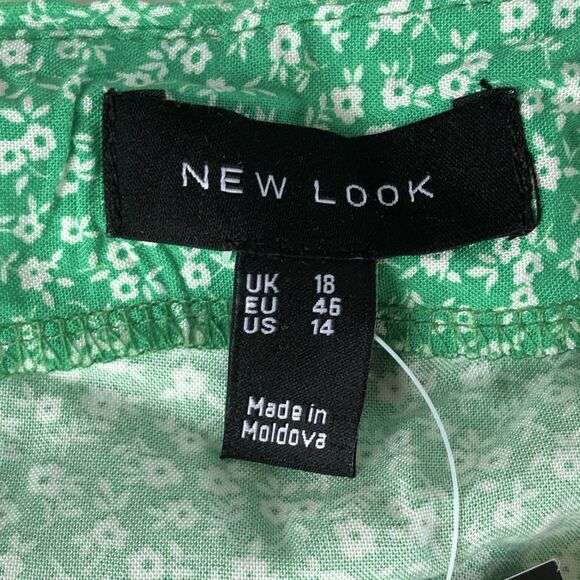 New Look Women’s Skirt Green Floral Size 14 NWT - Picture 4 of 16